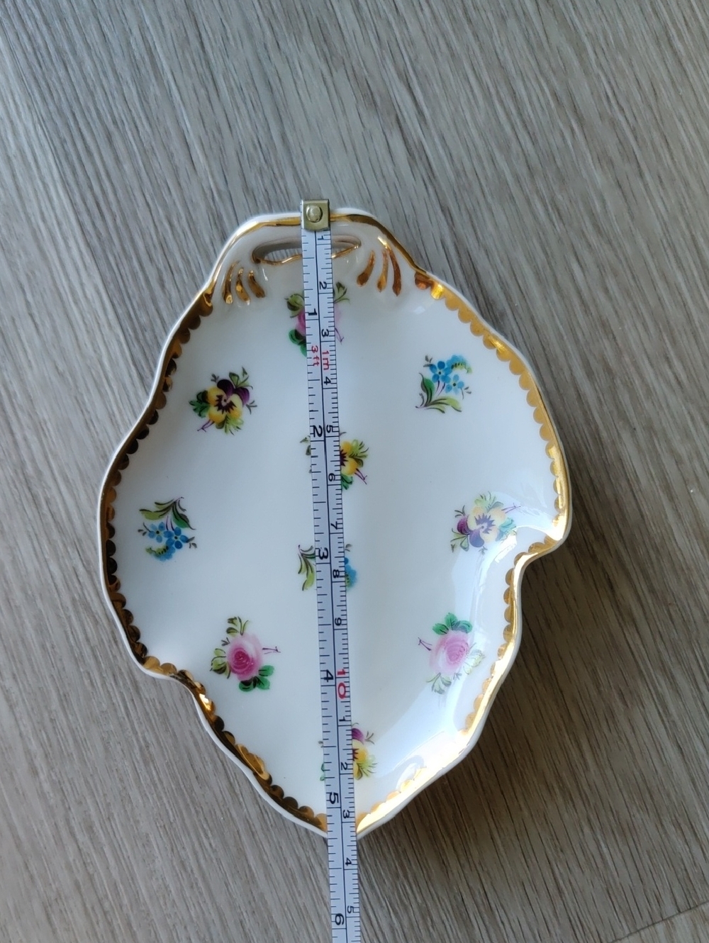 Lot Of 4 Vintage I.Godinger &Co Porcelain Leaves Shaped Dishes Y2K Cottagecore - Picture 5 of 6